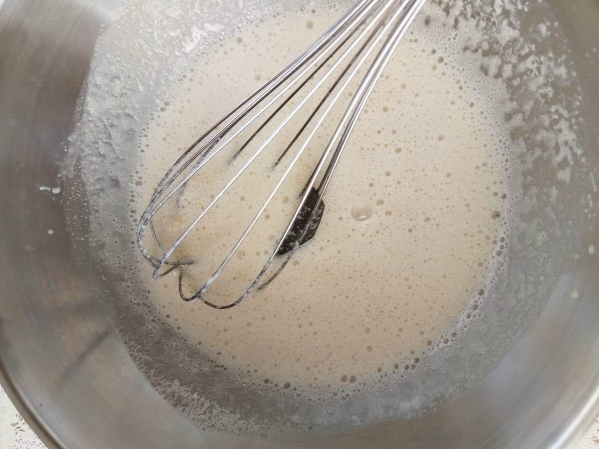 Опара утром.