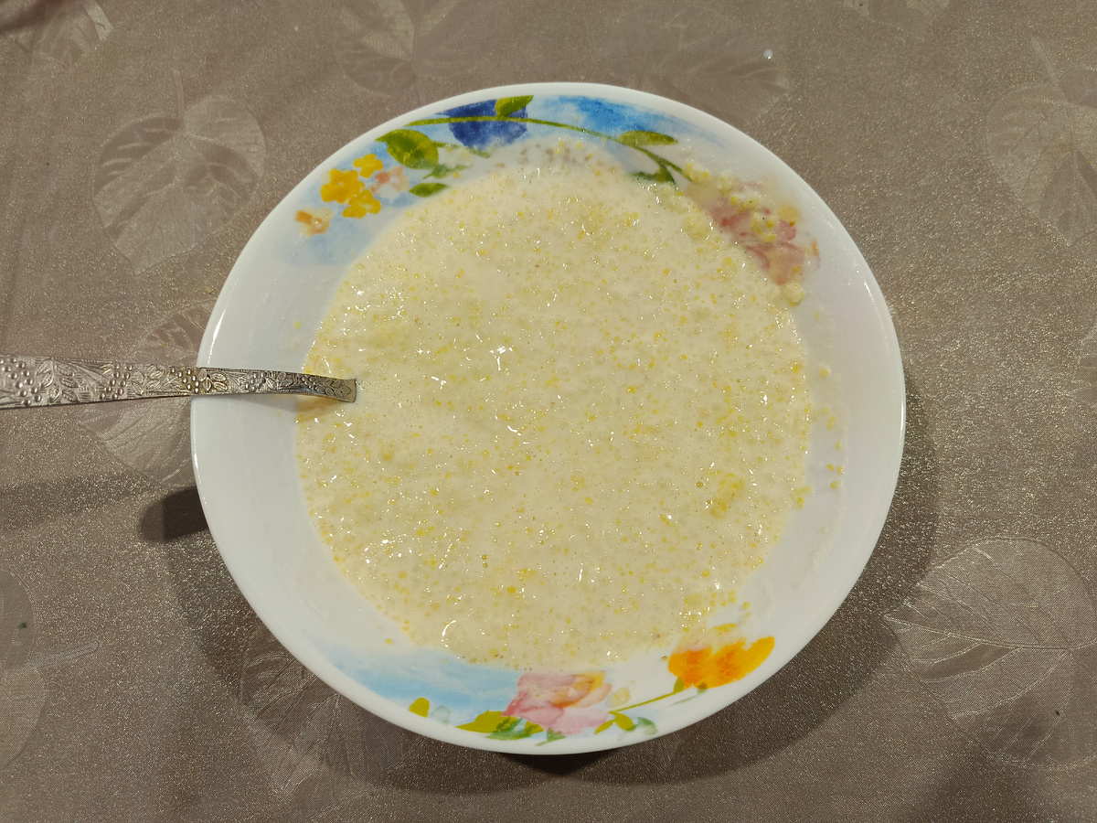 Каша может быть любой, люблю миксовать разные крупы