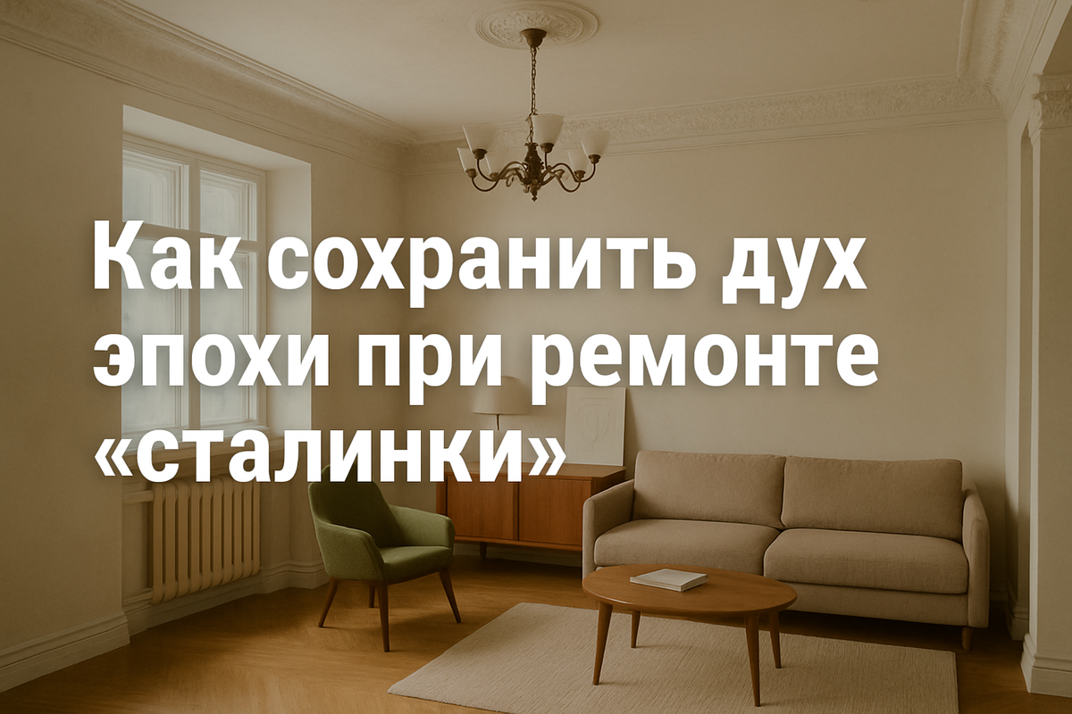 Ваш ремонте в сталинке сделает квартиру дороже. Расскажем как
