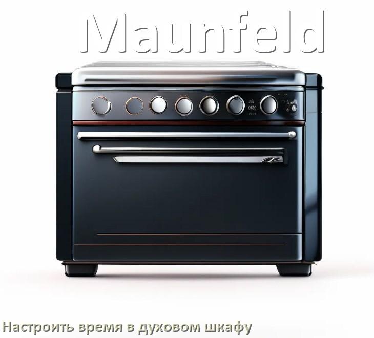 
Как на духовом шкафу Maunfeld установить часы и настроить время
