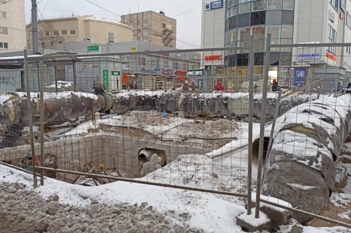    Новосибирск утопает в тысяче открытых котлованах