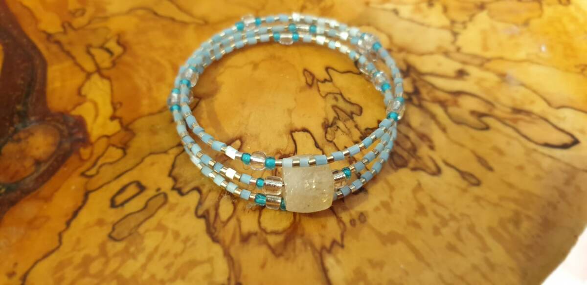 Браслет с цитрином, мастерская АртЛАМБ, Москва