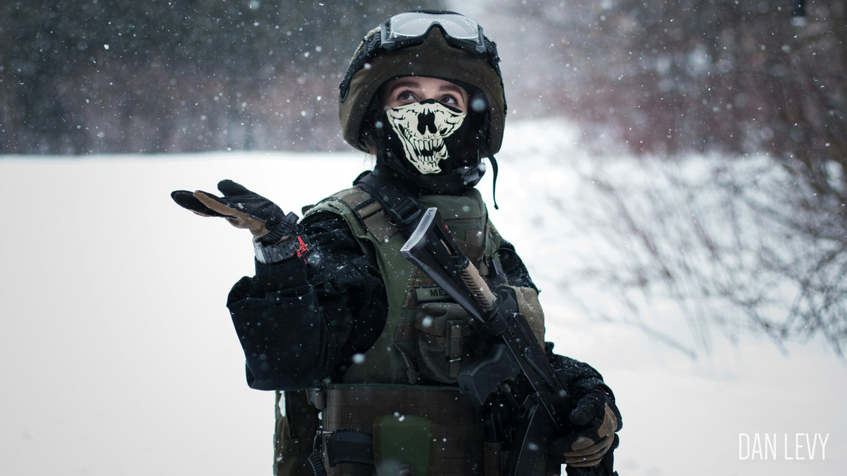 Зимний страйкбол