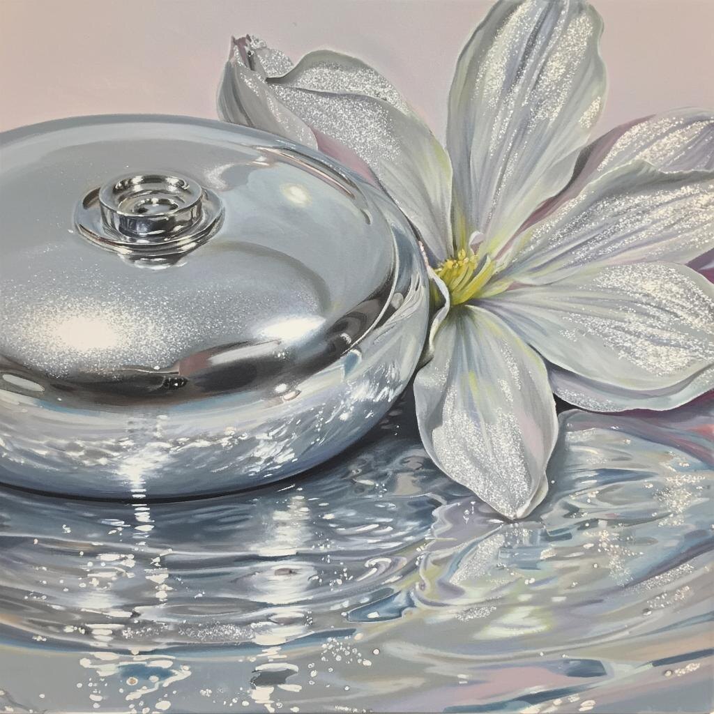 Символика серебряного цвета в эзотерике: лунный мост между мирами. Иллюстрация сгенерирована нейросетью