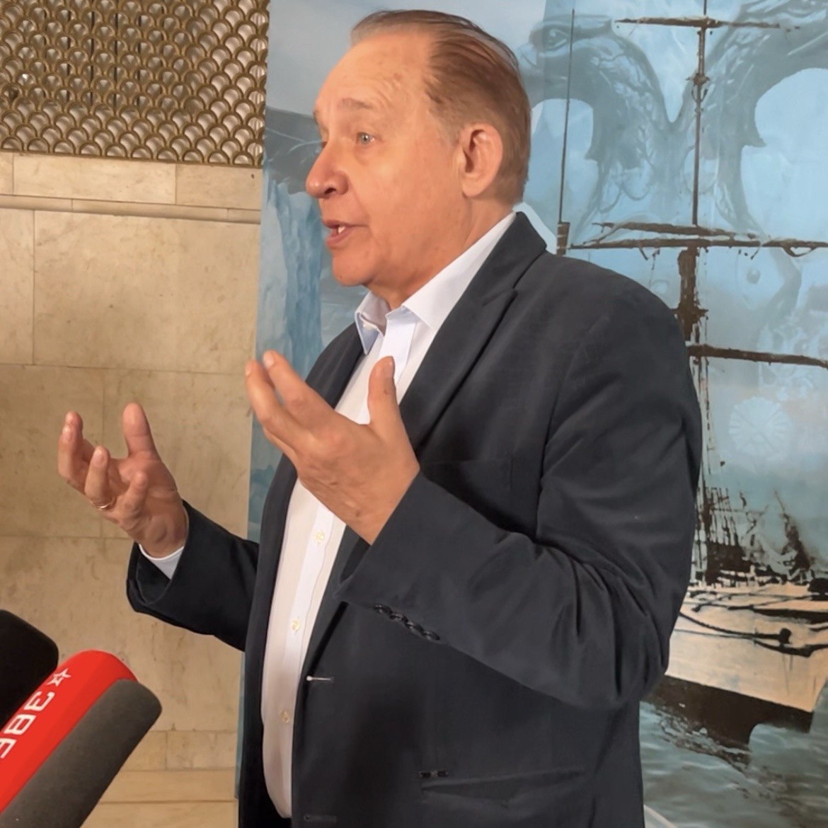 Максим Дунаевский на пресс-конференции