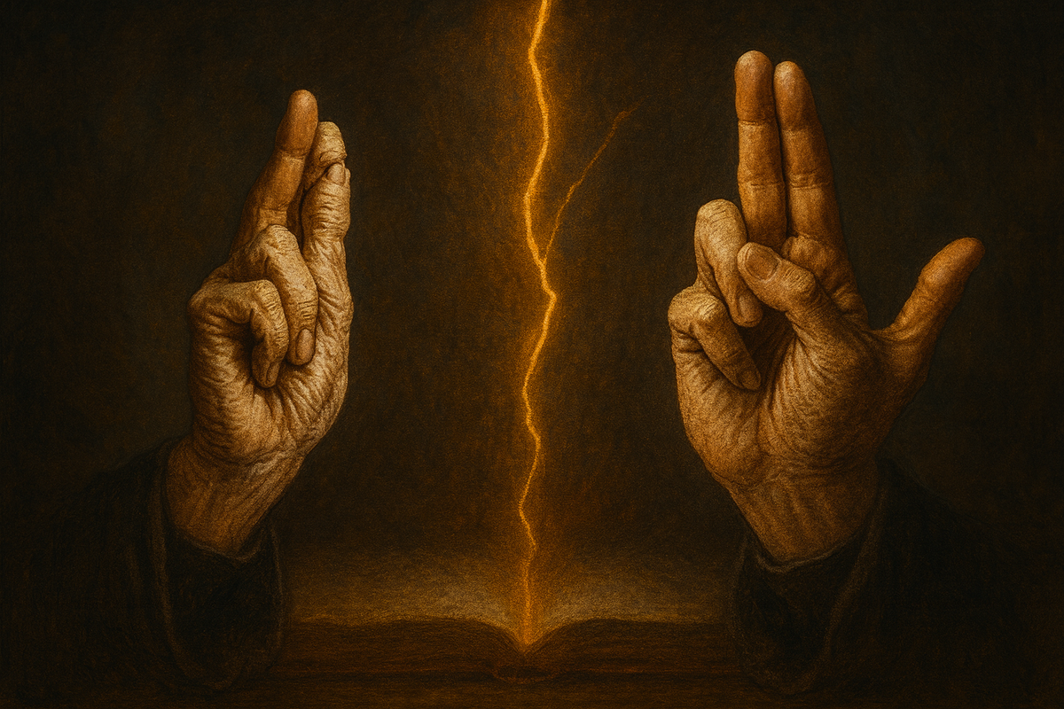 Так Chat GPT рисует троеперстие...