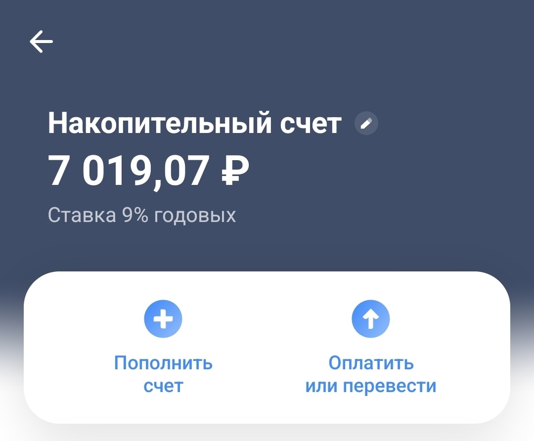 Остаток расходного счёта