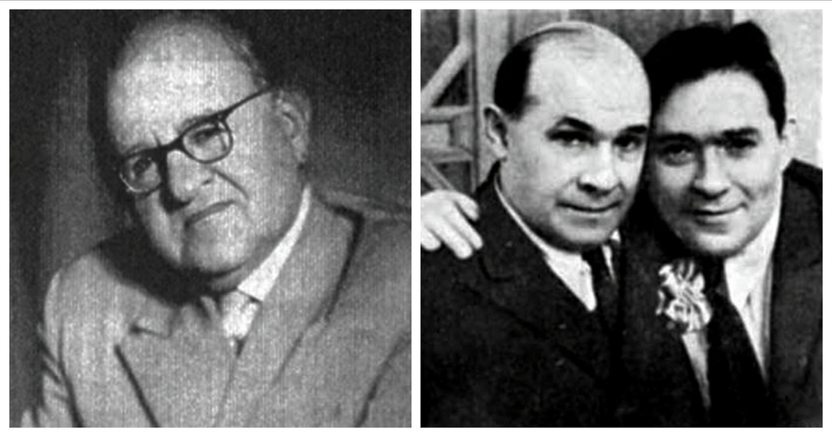 Яков Ядов - "отец" знаменитой Мурки. На правом фото он с Л.Утесовым. Фото из открытых источников.