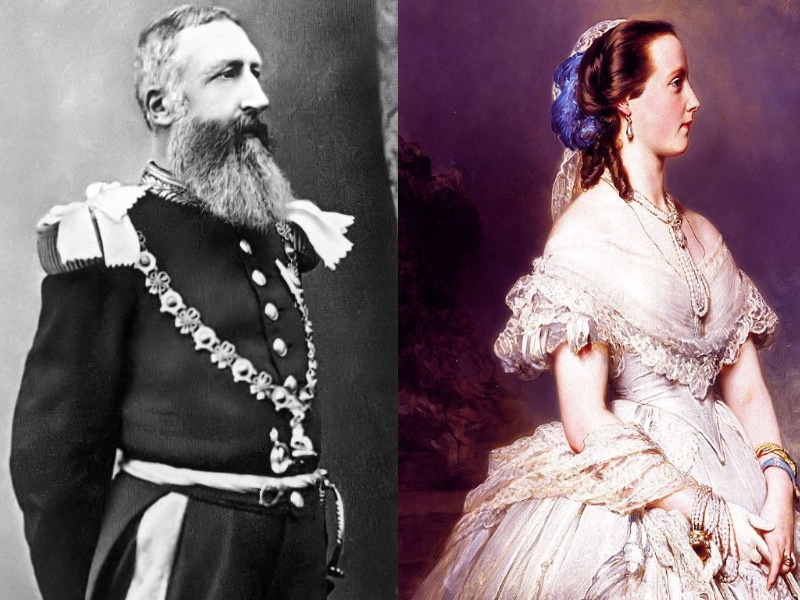 Король Леопольд II и королева Мария Генриетта - родители Стефании. 