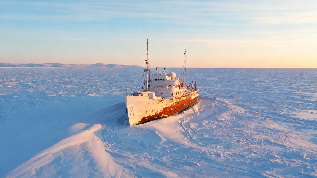 Вмерзший в лед: находка в Ванькиной губе