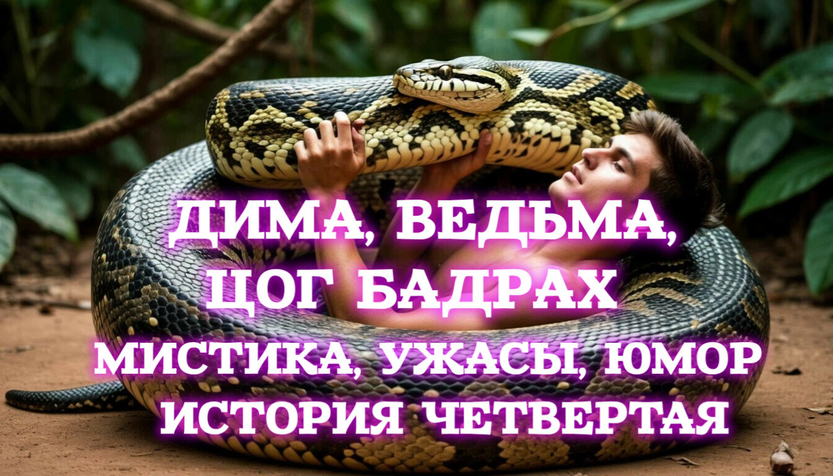  По телу Бурова, сжимая его в мощных кольцах, пополз змеиный хвост. Но зато девушка, освобожденная от живых оков, упала на пол и теперь пыталась отползти подальше.