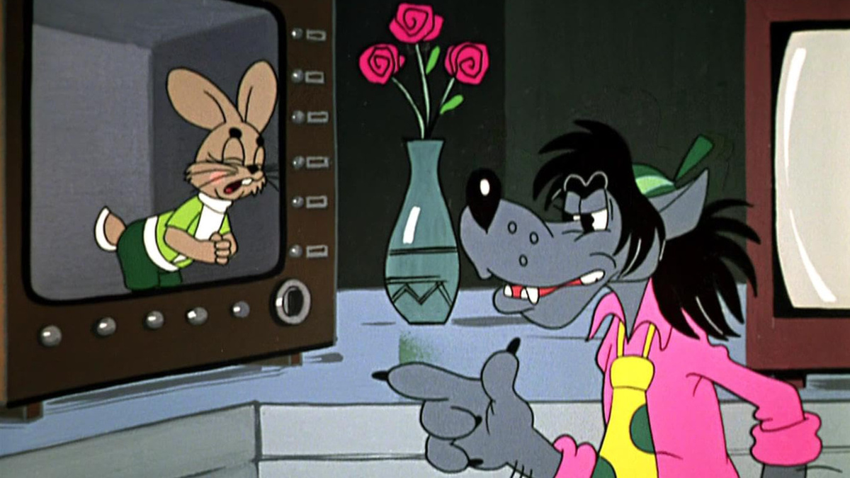 Кадр из мультсериала "Ну, погоди!" (1969-1986). 5 выпуск, 1972