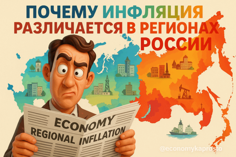    Почему инфляция различается в регионах России Экономика-просто