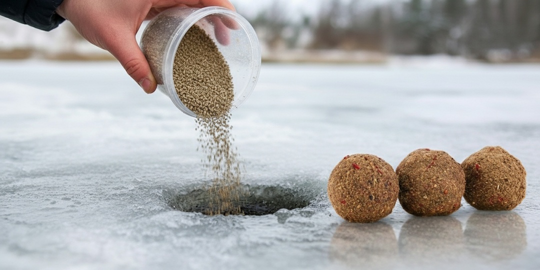 Как правильно прикормить лунку: 3 рабочих способа для окуня, плотвы и леща