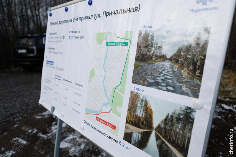    Дорогу заасфальтировали от развилки на второе кладбище до восьмого причала, протяженность участка - 4,5 километра.