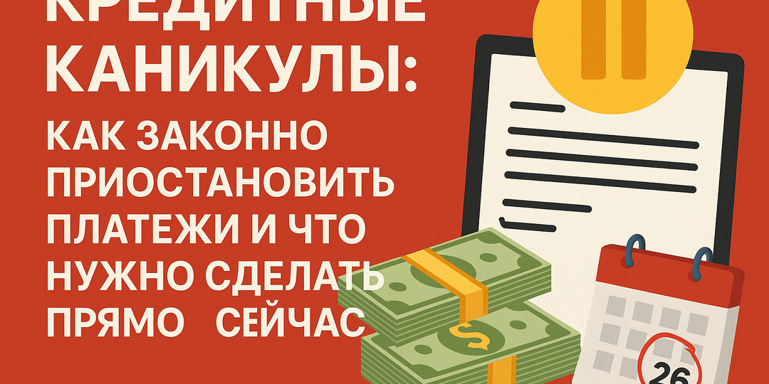 Кредитные каникулы: как законно приостановить платежи и что нужно сделать прямо сейчас