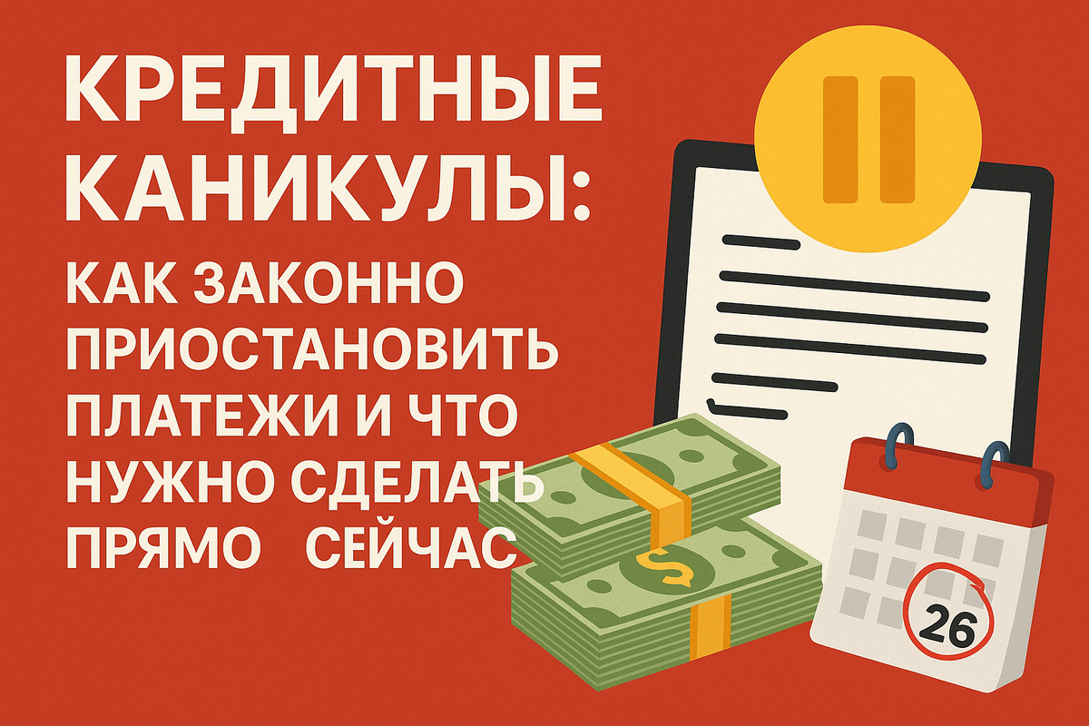 Кредитные каникулы: как законно приостановить платежи и что нужно сделать прямо сейчас