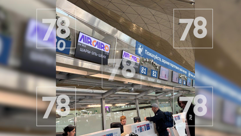    Пассажиры задержанного рейса вынуждены регистрироваться в третий раз. Автор фото: 78.ru