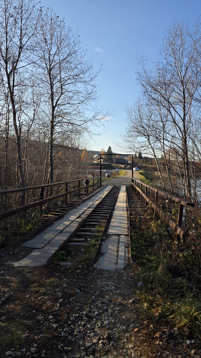 Мост через Брусянку на месте плотины