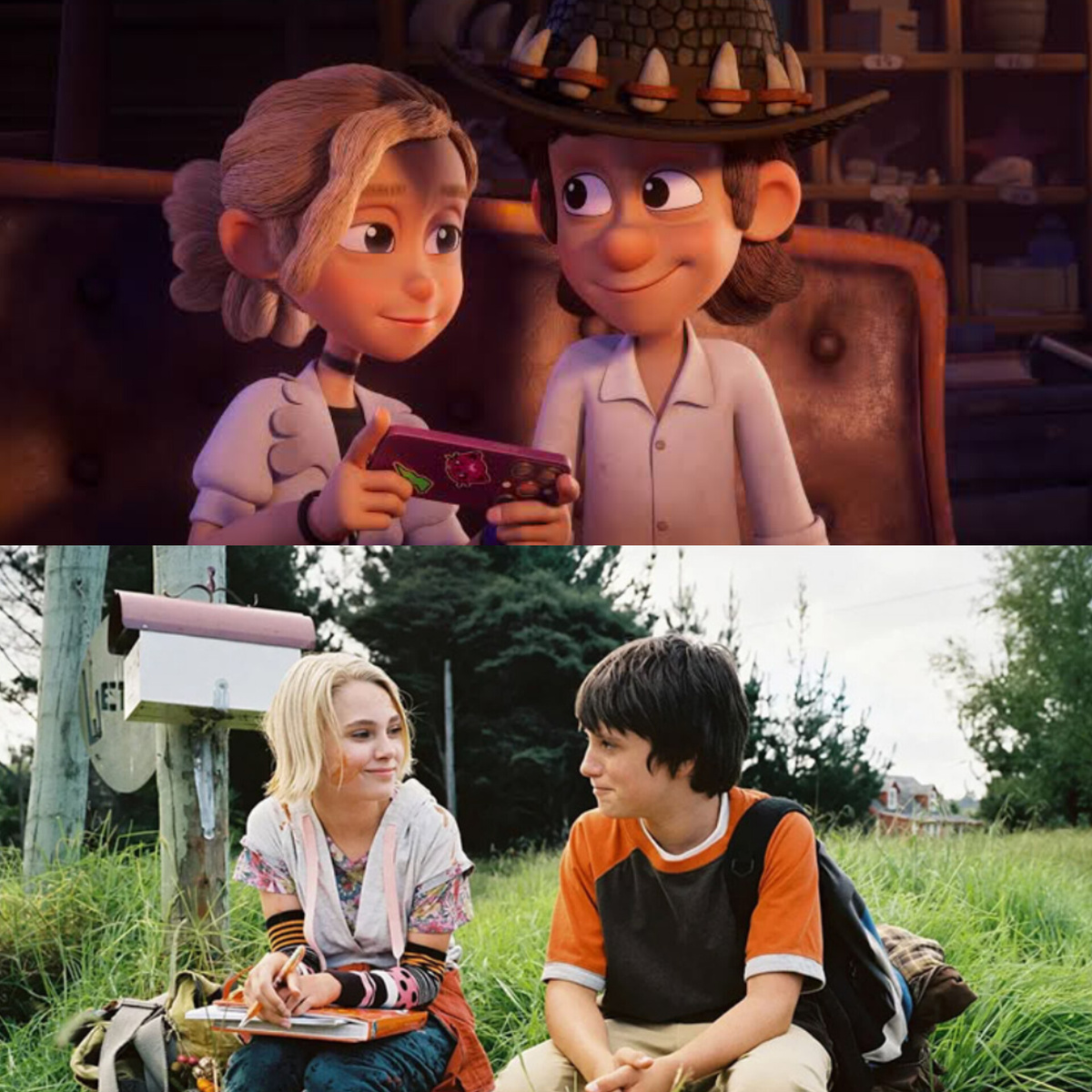 Сравнение гг из "Доктора Динозавров" и "Моста в Терабитию"