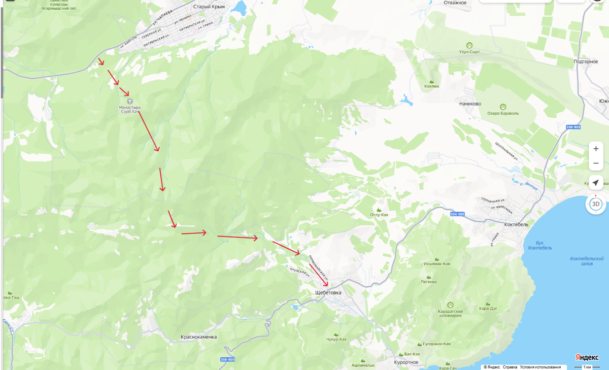 Карта маршрута