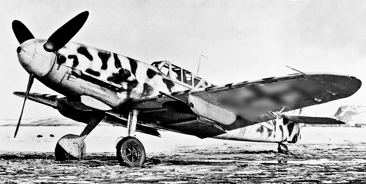 Messerschmitt Bf 109. Это историческое фото, используемое в образовательных целях