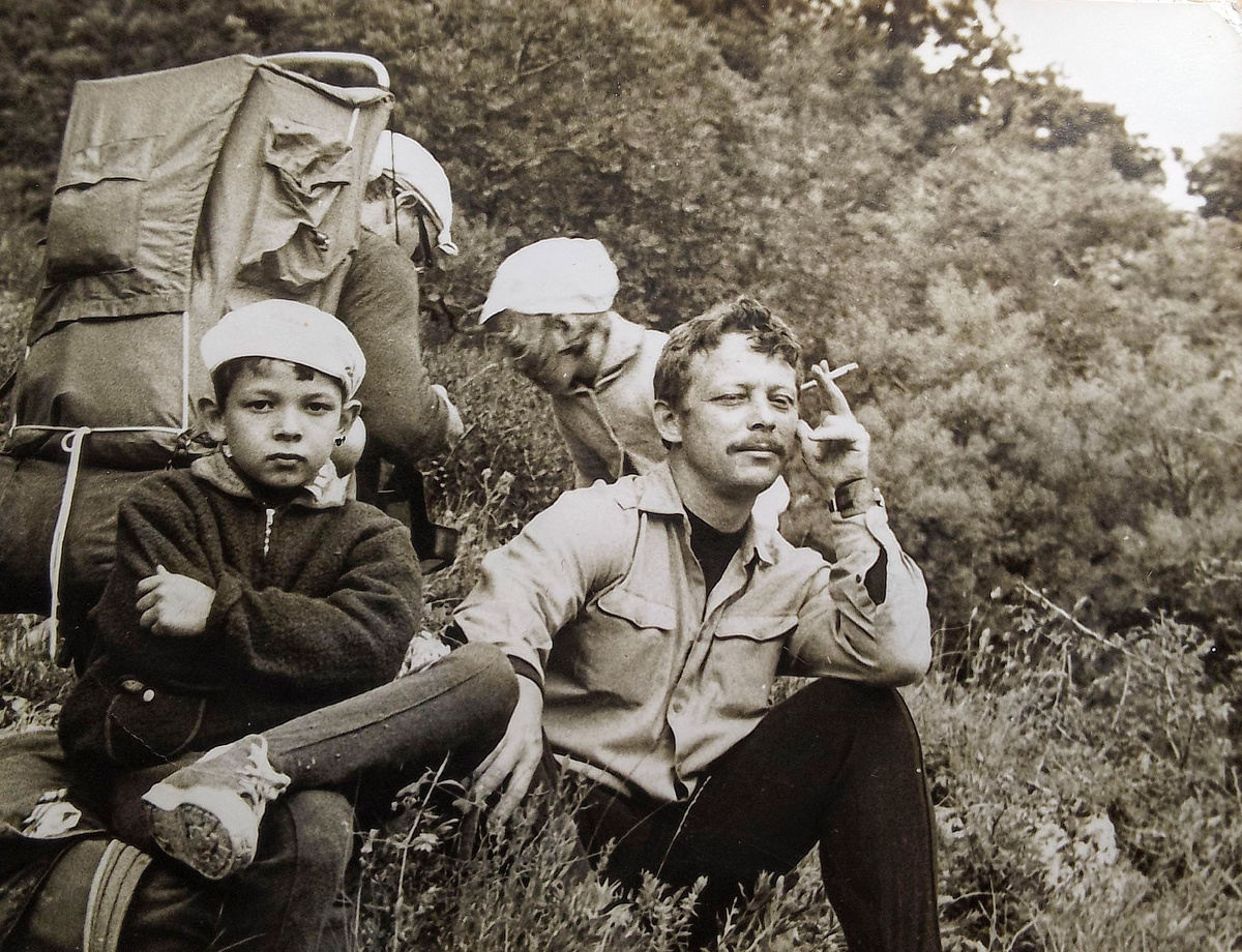 Мы с отцом и с семейством Орловских