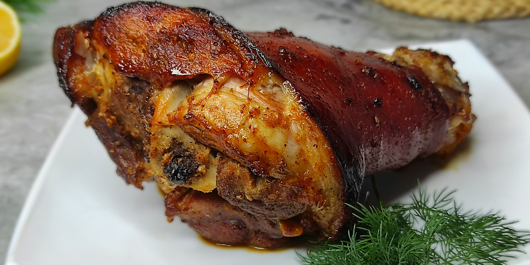 Нежная свиная РУЛЬКА в рукаве запеченная в ДУХОВКЕ.