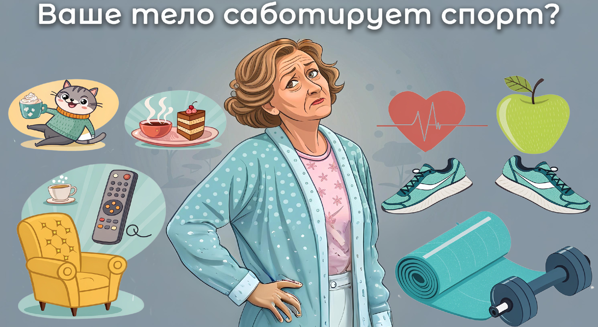 «Начну с понедельника!»: Ваше тело саботирует спорт? Вот 3 хитрых уловки мозга, и как их обмануть (даже с диабетом)