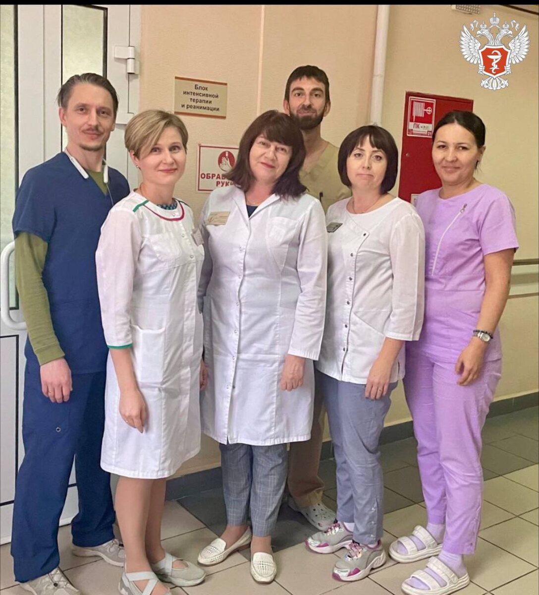 Врачи Новокузнецкой городской клинической больницы № 1 имени Г.П. Курбатова. Фото: пресс-служба клиники