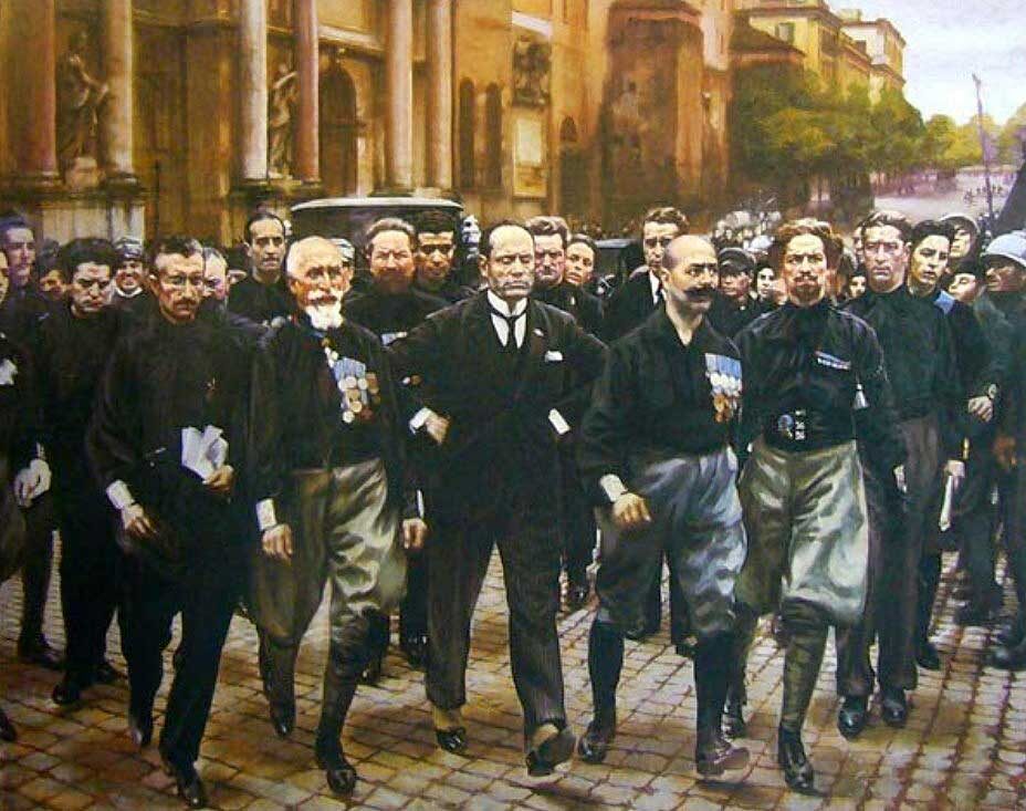 Бенито Муссолини и его марш на Рим