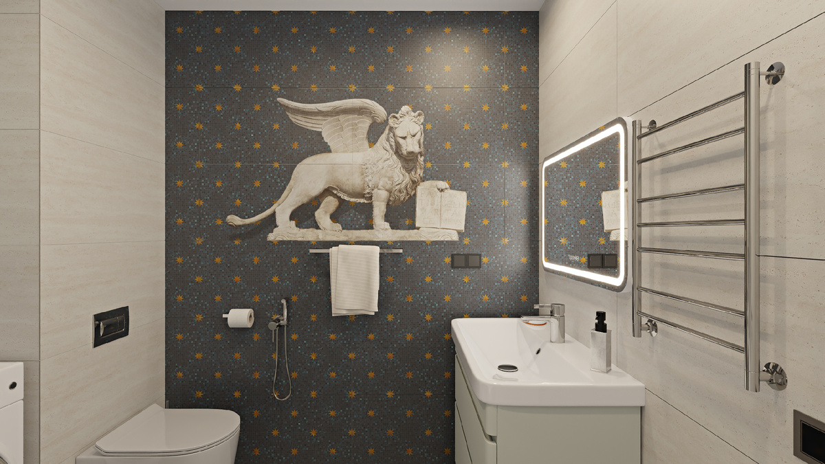Концепция ванной комнаты в коллекции Сан-Марко от Керама Марацци