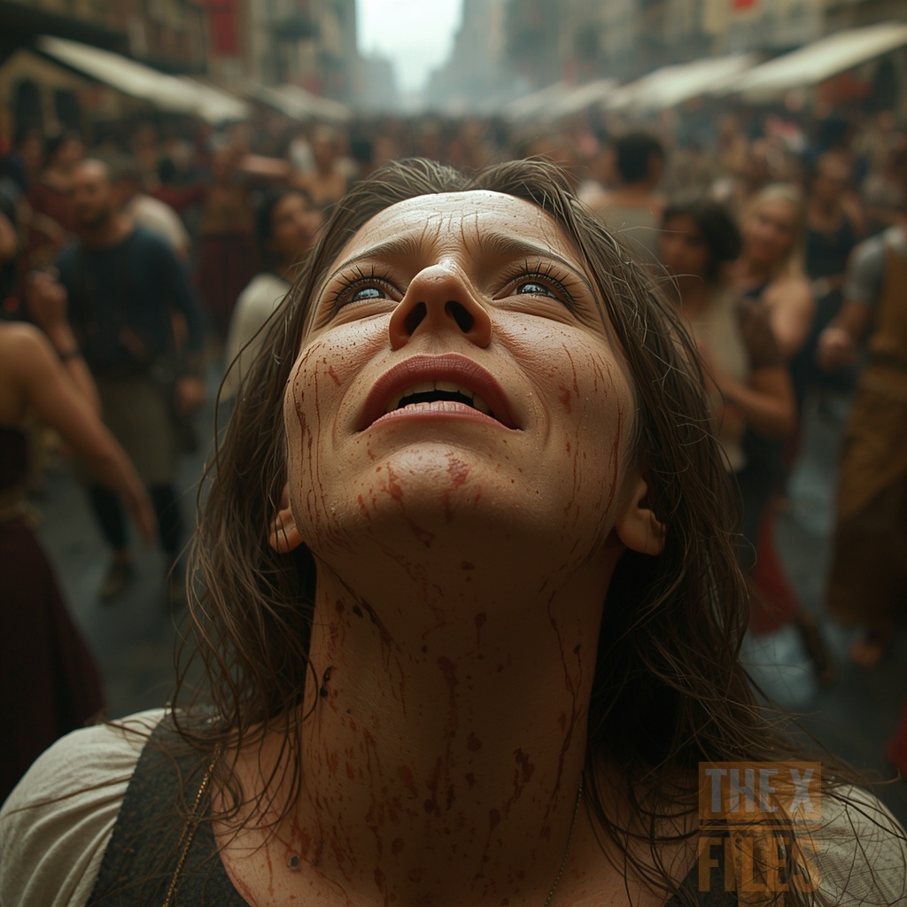 Фрау Троффеа вышла на улицу и начала свой бесконечный танец без музыки и видимой причины.