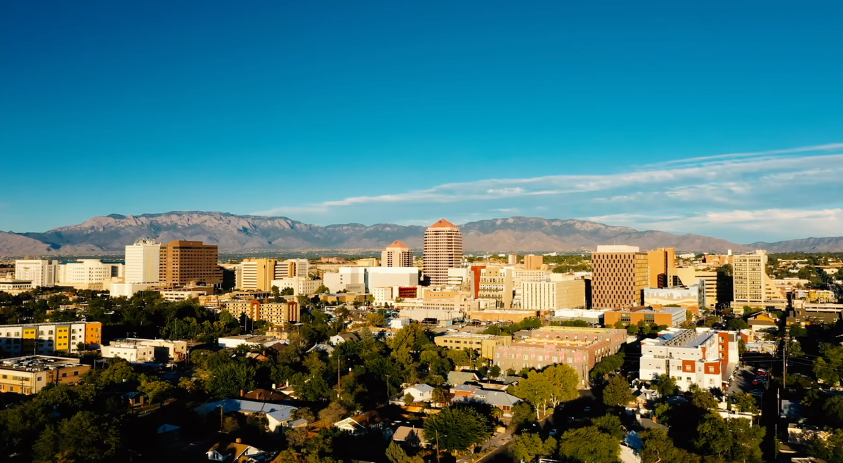 Вид на город