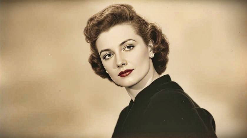 Женщины того времени носили исключительно возрастные прически