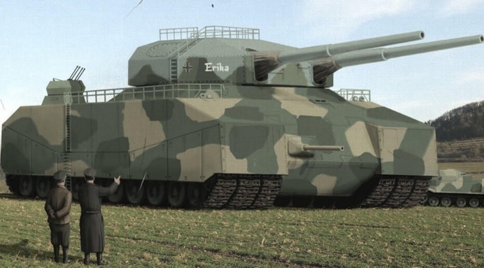 Landkreuzer P. 1000 Ratte весила почти 1 тыс. тонн