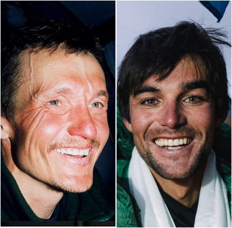 Александр Одинцов и Бенджамин Ведрин. Фото: А. Одинцов и Benjamin Vedrines. Коллаж: Мои Гималаи