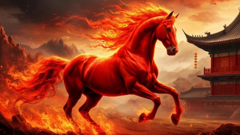     Год Красной Огненной Лошади. shedevrum.ai