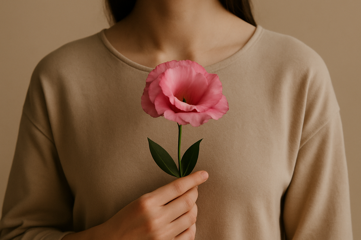 Она улыбается, держится, объясняет — но в какой-то момент перестаёт узнавать себя.