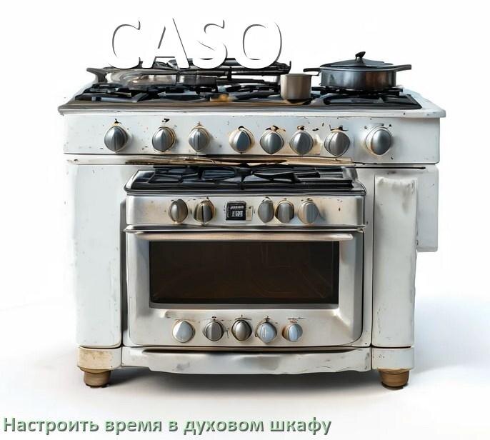 
Как на духовом шкафу CASO настроить время и установить часы