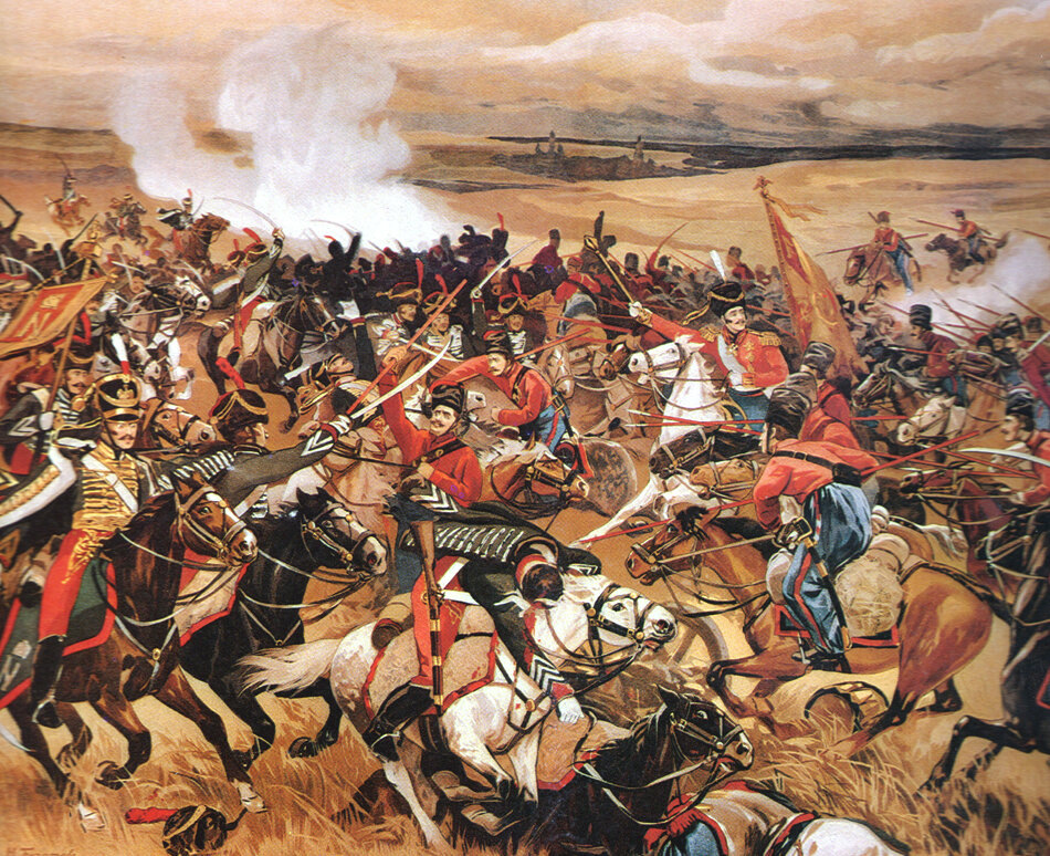 Атака донских казаков атамана М. И. Платова, июнь 1812 (худож. Н. А. Богатов) (фото из интернета; здесь как иллюстрация)