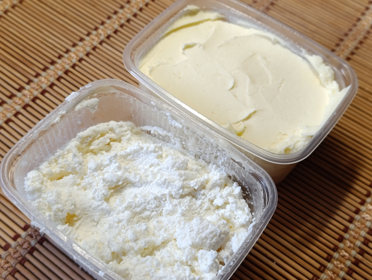 Творог и масло - для домашнего печенья