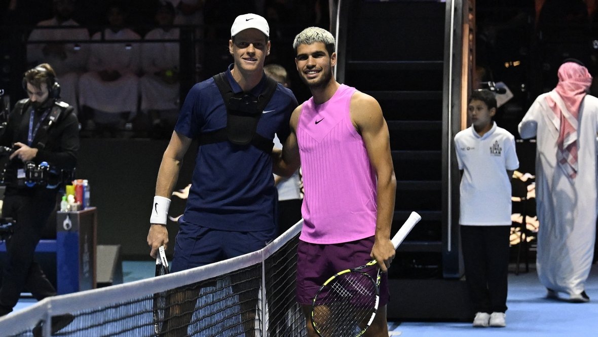    Янник Синнер и Карлос Алькарас. Reuters