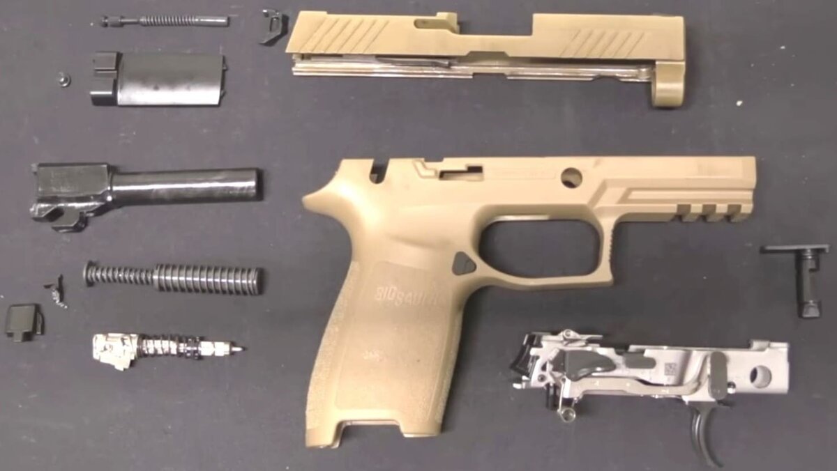 М17 в разобранном состоянии.