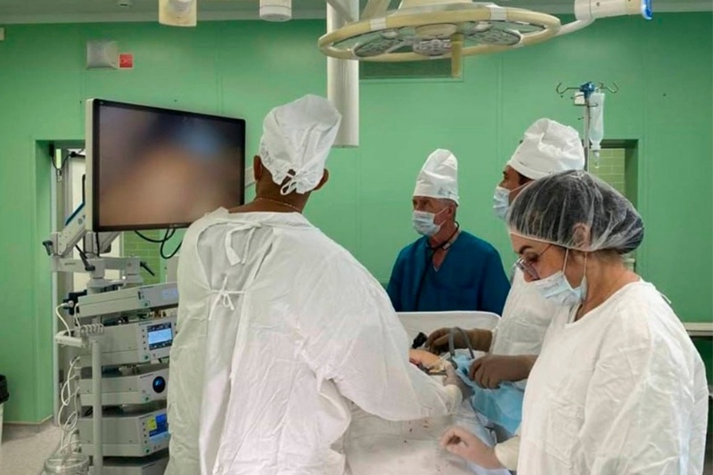    Она установлена в оперблоке стационара