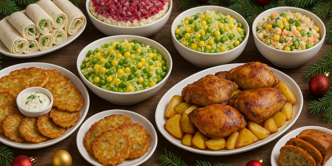 Бюджетное Новогоднее Меню 2026 до 2000 ₽ на 6 человек: простые и вкусные блюда