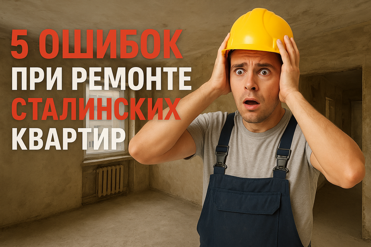5 ошибок при ремонте сталинских квартир