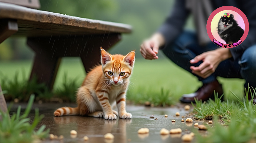 слабый котенок