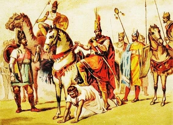 Унижение Валериана Шапуром. / wikipedia.org