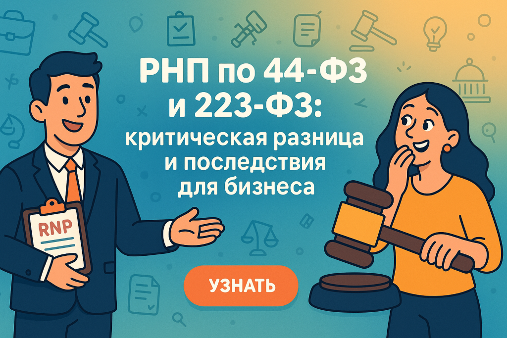    РНП по 44-ФЗ и 223-ФЗ: критическая разница и последствия для бизнеса